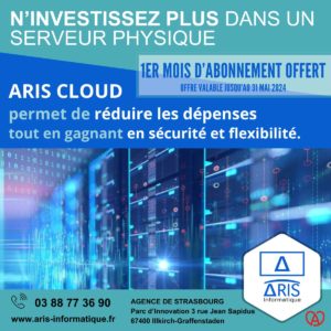 N’investissez plus dans un serveur physique. ARIS cloud permet de réduire les dépenses tout en gagnant en sécurité et flexibilité.