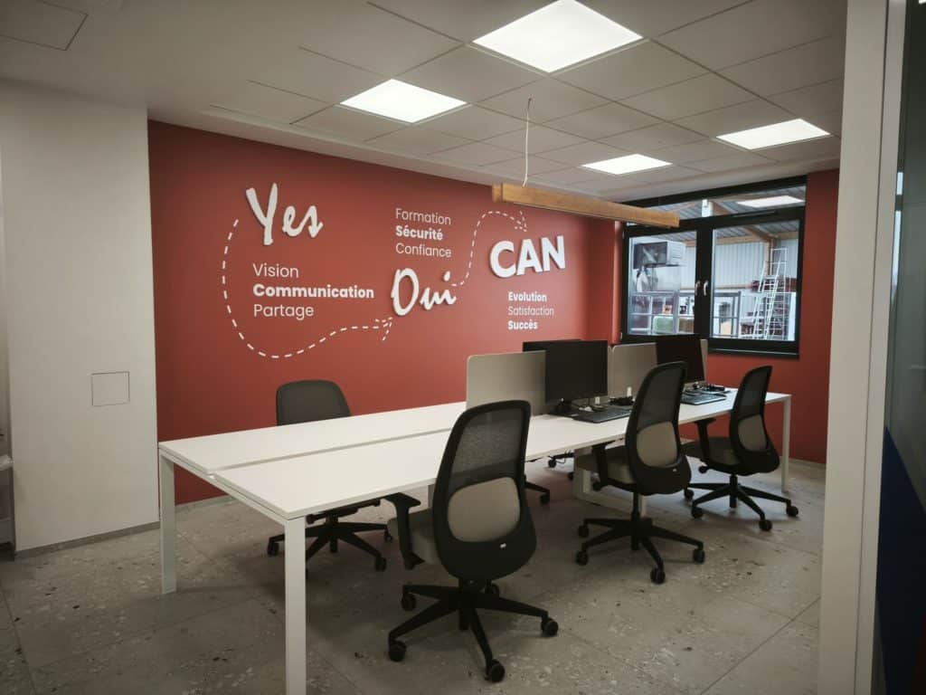 Nouveaux bureaux de CAN Isolation équipés par ARIS Informatique en Alsace